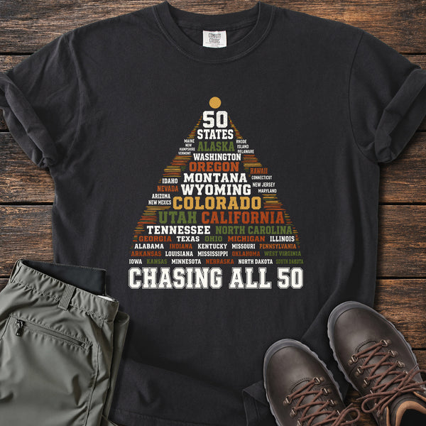 Chasing All 50 T-shirt