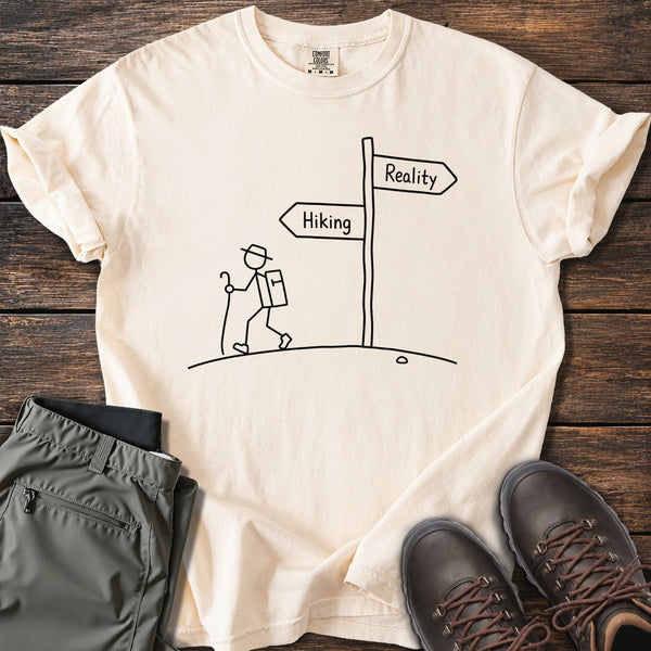 Hiking vs Reality T-shirt