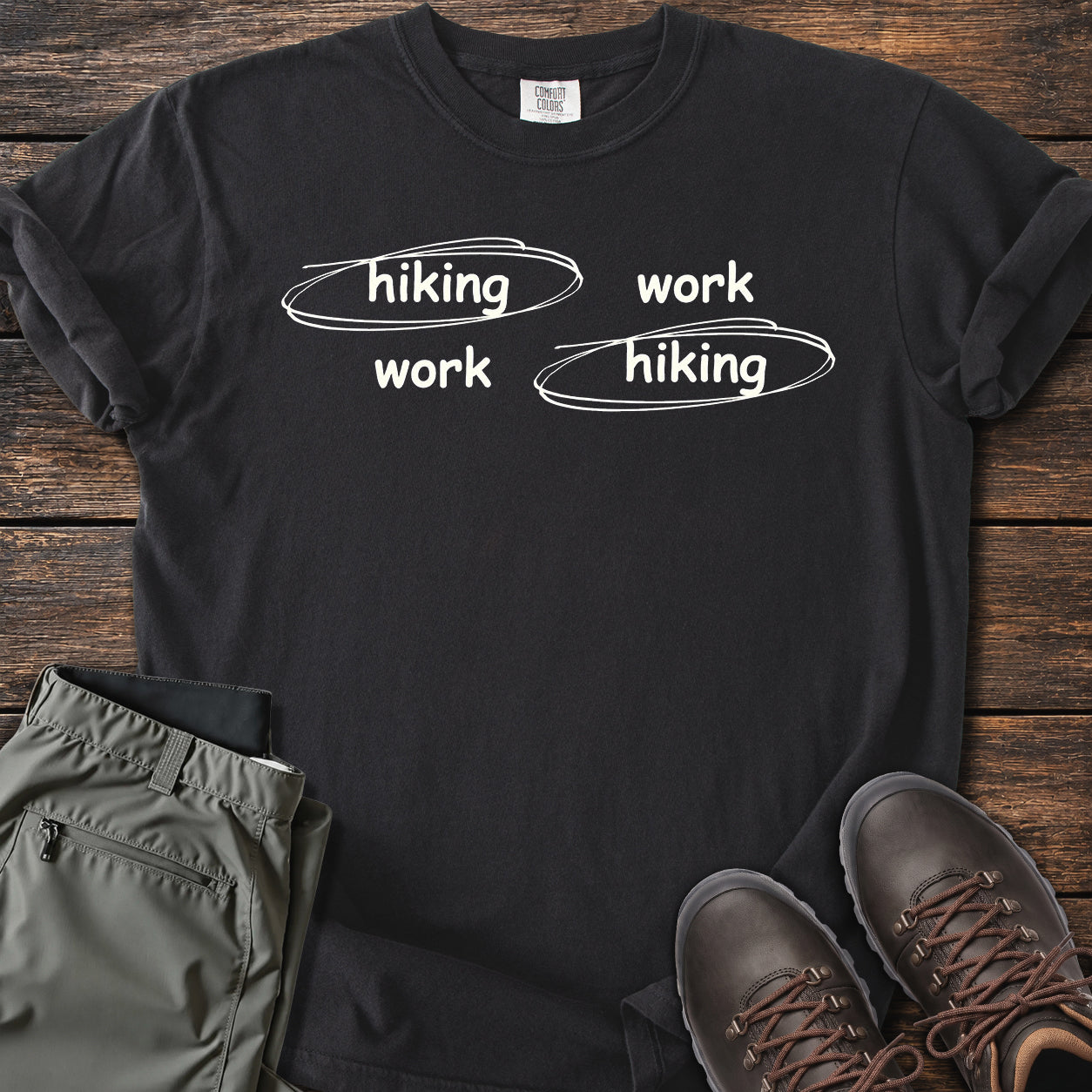 Hiking vs Working T-shirt