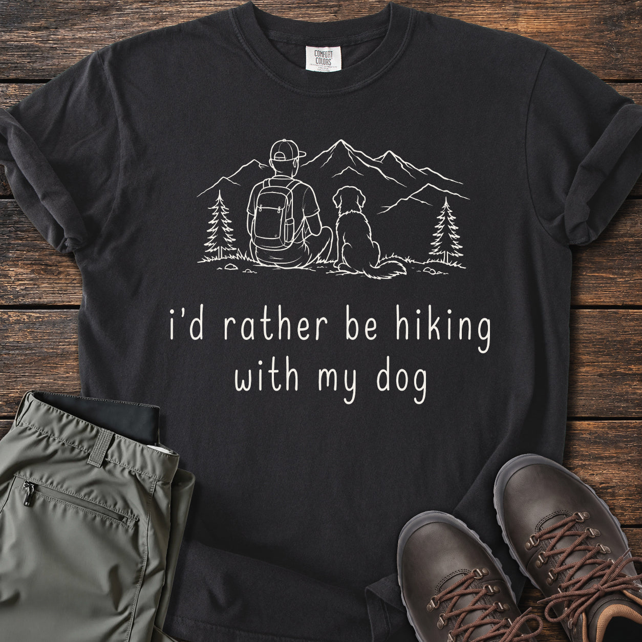 Hiking With My Dog T-shirt
