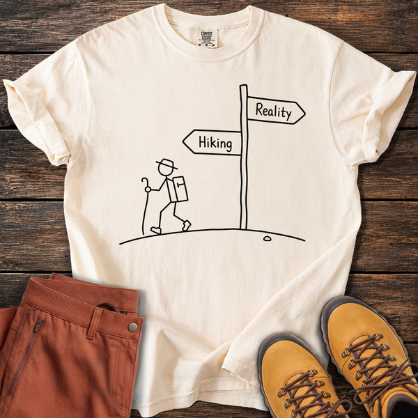 Hiking vs Reality T-shirt