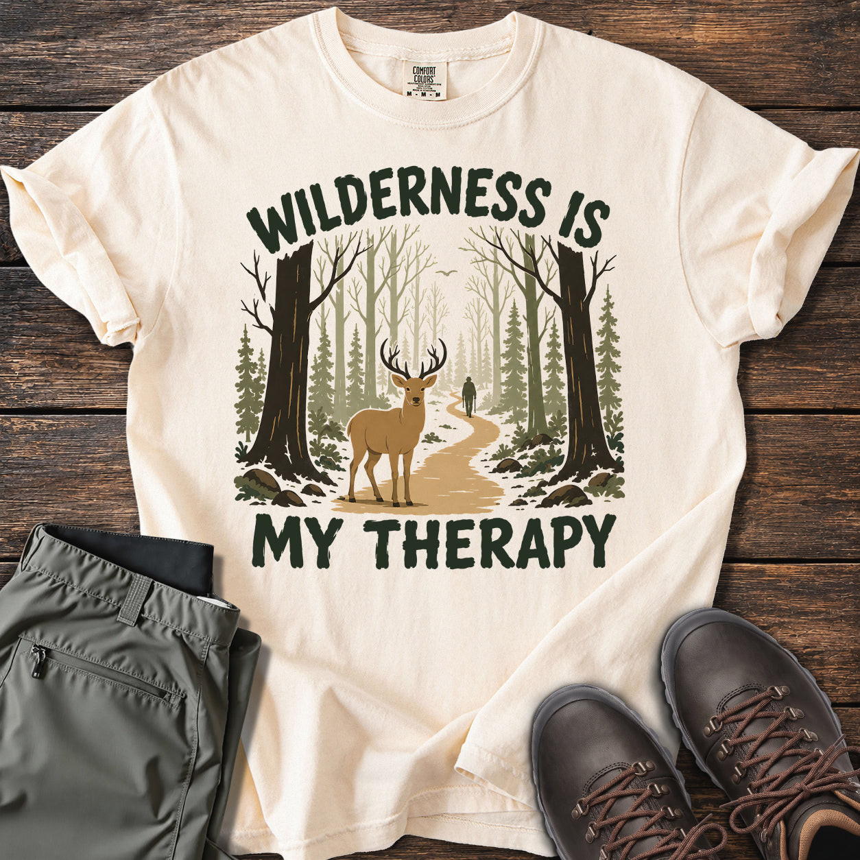 Wilderness Is My Therapy T-shirt
